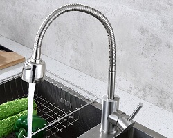 Vòi bếp nóng lạnh (cổ mềm) SUS304 - Hàng Cao cấp HVMMA ITALIA